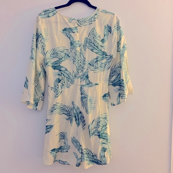 Palm Print Romper - Picture 3 of 3